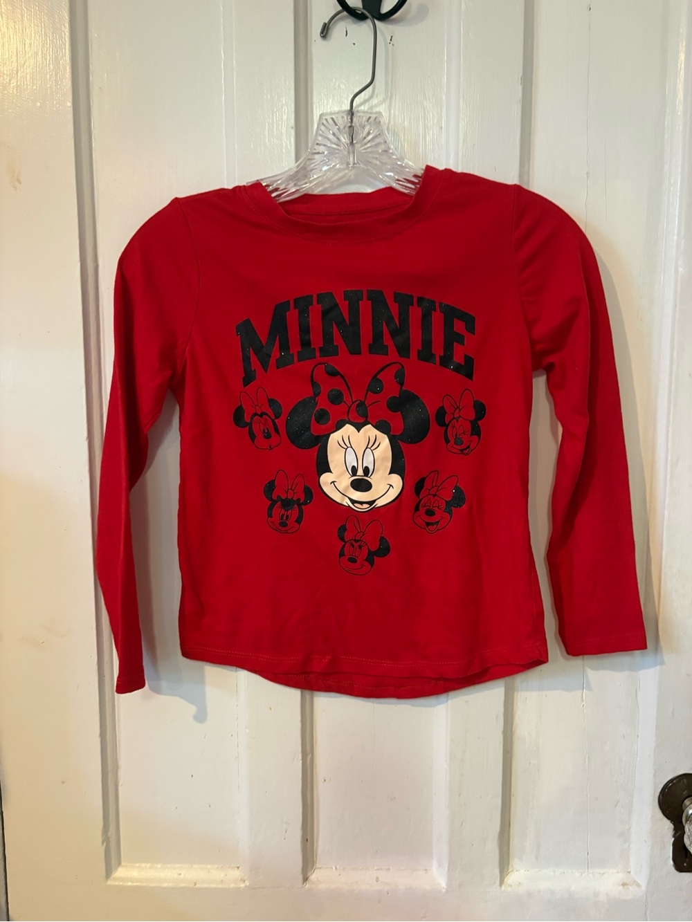 Disney Red Minnie Mouse Long Sleeve Tee